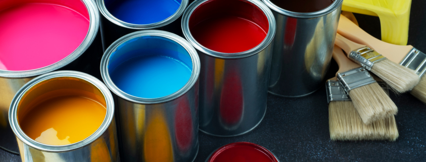 Comparativo de tipos de tintas para residências, carros e indústrias